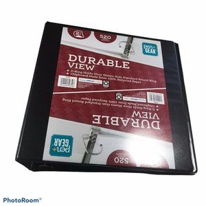 Pen And Gear Durable View Three Ring 2” Black Binder 520 Sheet Capacity New